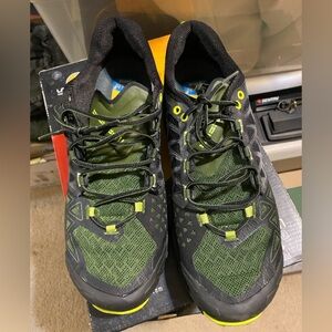 La Sportiva Black and Green Athletic Shoes NEW